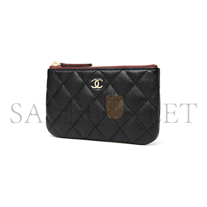 CHANEL CLASSIC MINI ZIPPED POUCH A82365 (15*9.5*1cm)